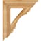 Ekena Millwork Olympic Traditional Rough Sawn Bracket w/ Offset Brace, Western Red Cedar, 8"W x 28"D x 32"H BKT0806X28X32OLY01RWR - alternate 4